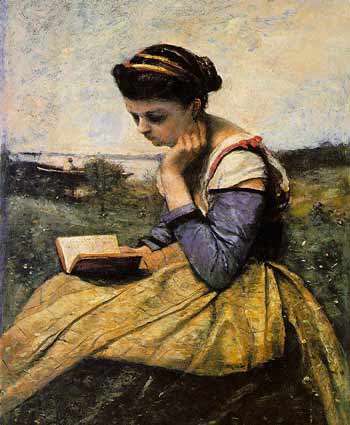 Woman Reading in a Landscape